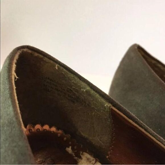 Rampage Womens Heels Size 8 Hanson Brown Peep Toe vintage 90s vegan - Picture 8 of 9